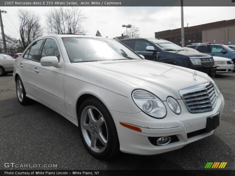 Arctic White / Cashmere 2007 Mercedes-Benz E 350 4Matic Sedan
