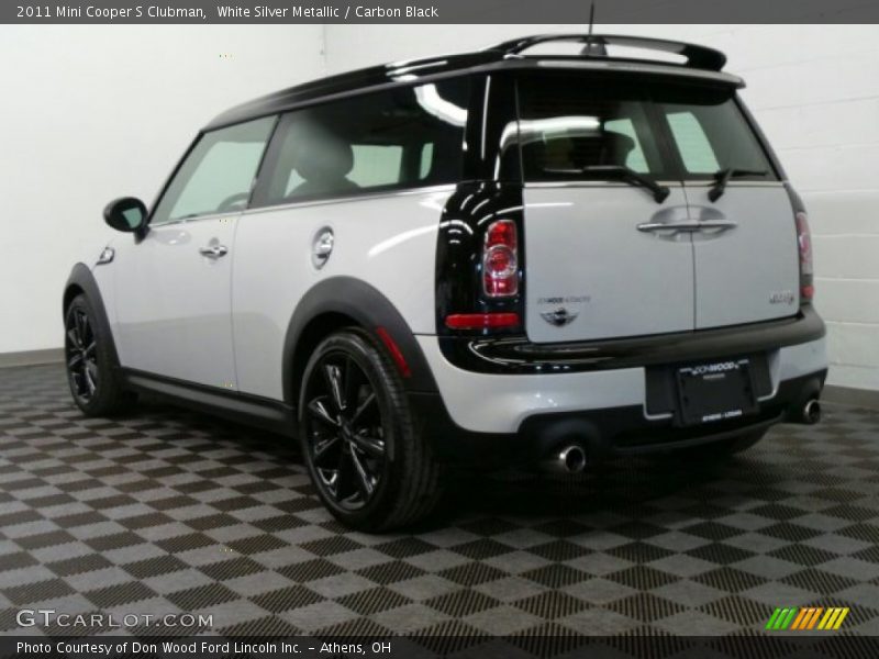 White Silver Metallic / Carbon Black 2011 Mini Cooper S Clubman