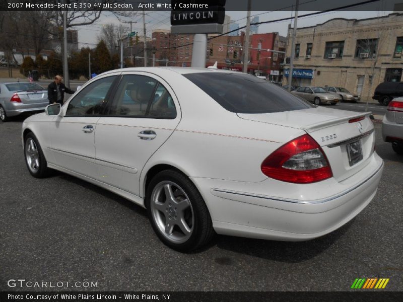 Arctic White / Cashmere 2007 Mercedes-Benz E 350 4Matic Sedan