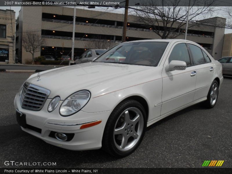 Arctic White / Cashmere 2007 Mercedes-Benz E 350 4Matic Sedan