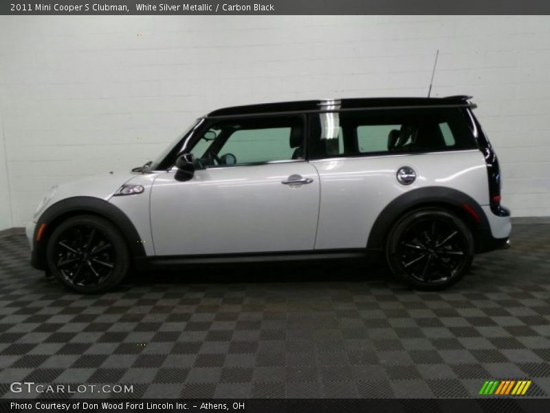 White Silver Metallic / Carbon Black 2011 Mini Cooper S Clubman