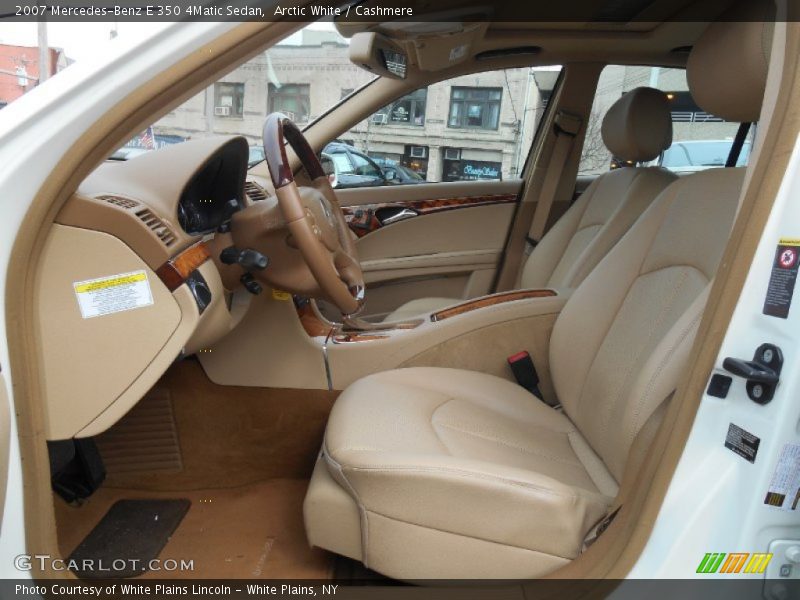 Arctic White / Cashmere 2007 Mercedes-Benz E 350 4Matic Sedan