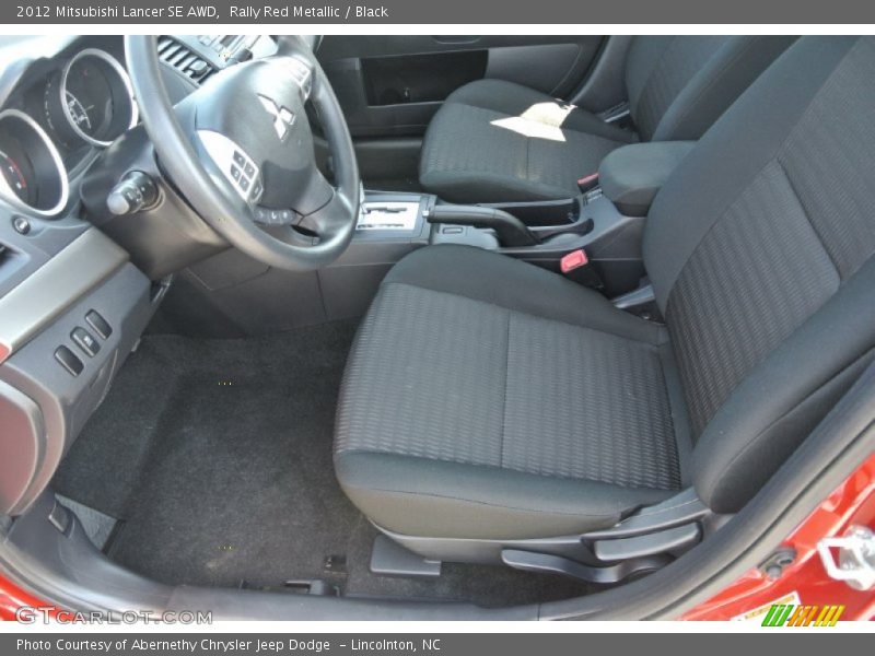 Rally Red Metallic / Black 2012 Mitsubishi Lancer SE AWD