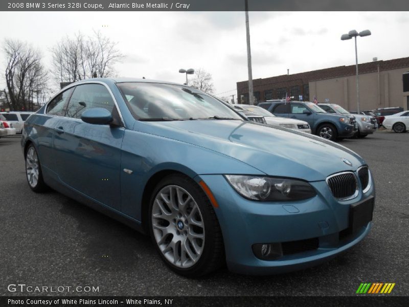 Atlantic Blue Metallic / Gray 2008 BMW 3 Series 328i Coupe