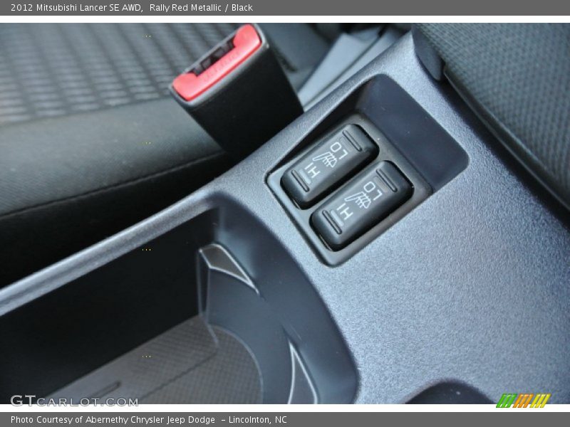 Rally Red Metallic / Black 2012 Mitsubishi Lancer SE AWD