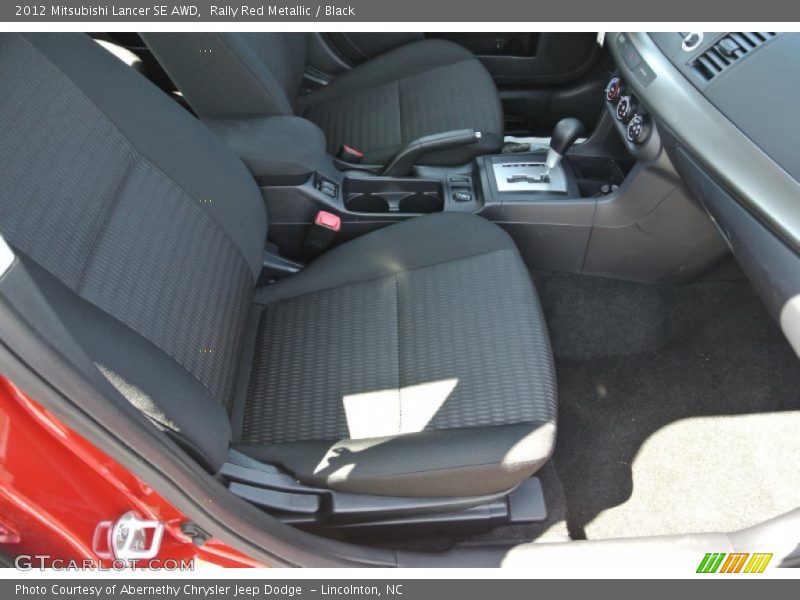Rally Red Metallic / Black 2012 Mitsubishi Lancer SE AWD