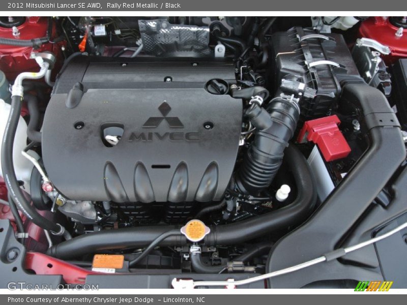 Rally Red Metallic / Black 2012 Mitsubishi Lancer SE AWD