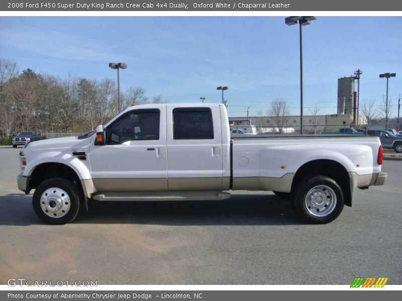 Oxford White / Chaparral Leather 2008 Ford F450 Super Duty King Ranch Crew Cab 4x4 Dually