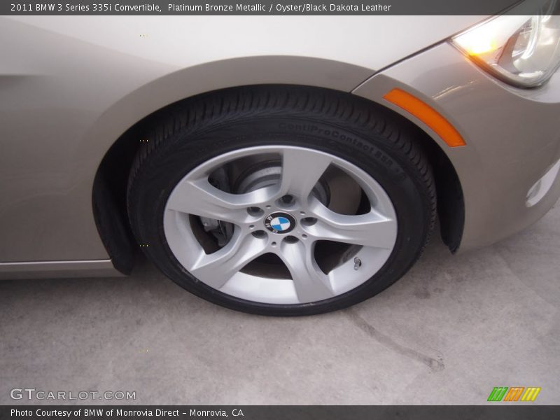 Platinum Bronze Metallic / Oyster/Black Dakota Leather 2011 BMW 3 Series 335i Convertible