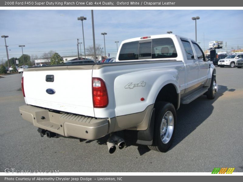 Oxford White / Chaparral Leather 2008 Ford F450 Super Duty King Ranch Crew Cab 4x4 Dually
