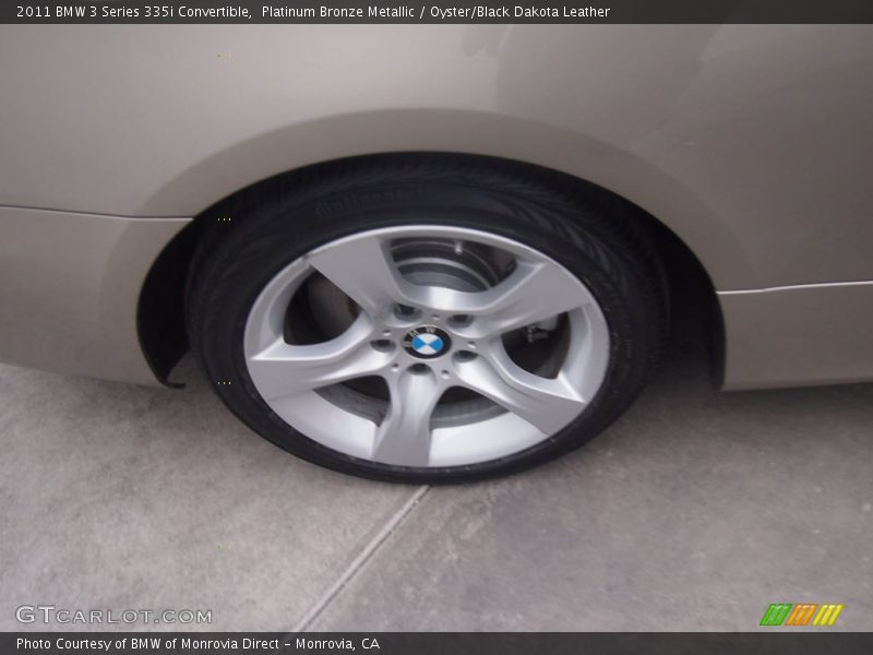 Platinum Bronze Metallic / Oyster/Black Dakota Leather 2011 BMW 3 Series 335i Convertible