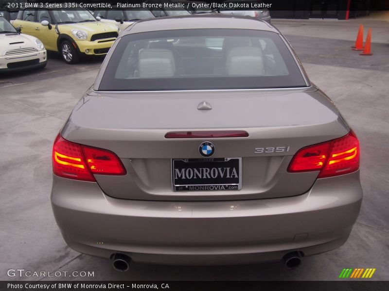 Platinum Bronze Metallic / Oyster/Black Dakota Leather 2011 BMW 3 Series 335i Convertible