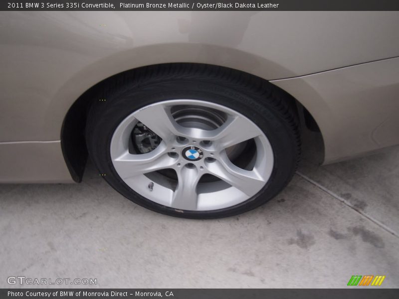 Platinum Bronze Metallic / Oyster/Black Dakota Leather 2011 BMW 3 Series 335i Convertible