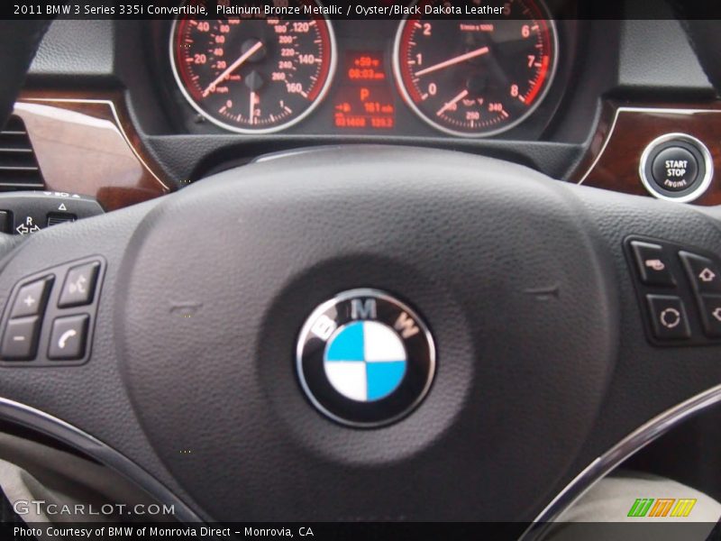 Platinum Bronze Metallic / Oyster/Black Dakota Leather 2011 BMW 3 Series 335i Convertible