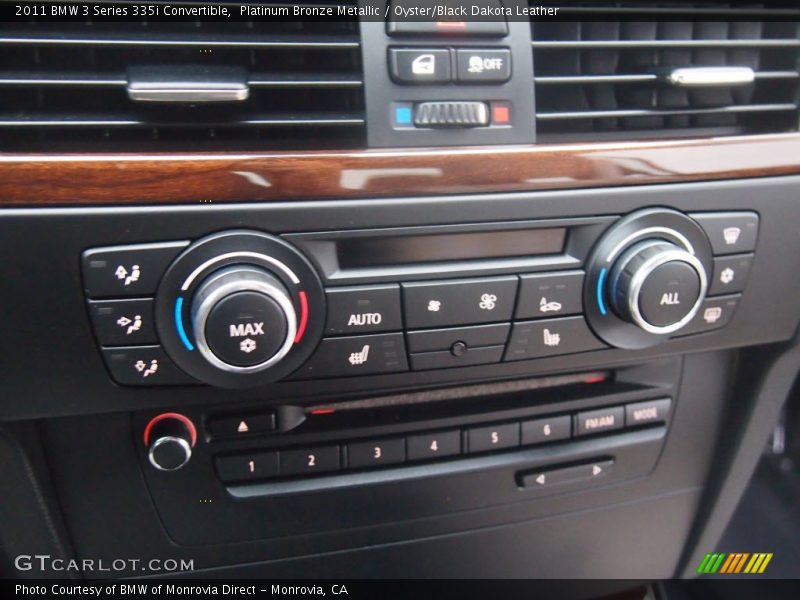 Platinum Bronze Metallic / Oyster/Black Dakota Leather 2011 BMW 3 Series 335i Convertible