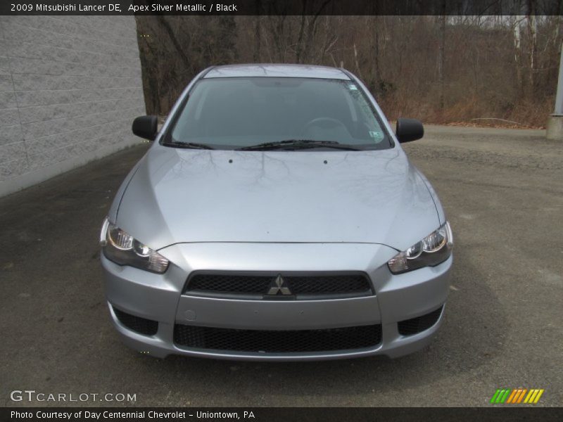 Apex Silver Metallic / Black 2009 Mitsubishi Lancer DE