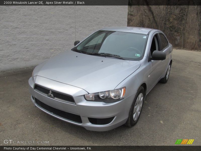 Apex Silver Metallic / Black 2009 Mitsubishi Lancer DE