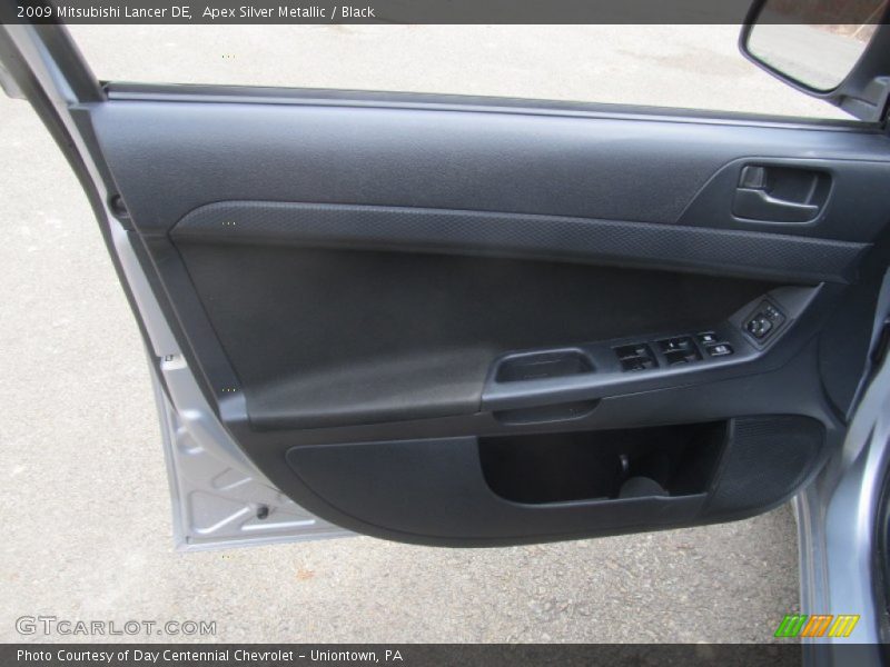 Apex Silver Metallic / Black 2009 Mitsubishi Lancer DE
