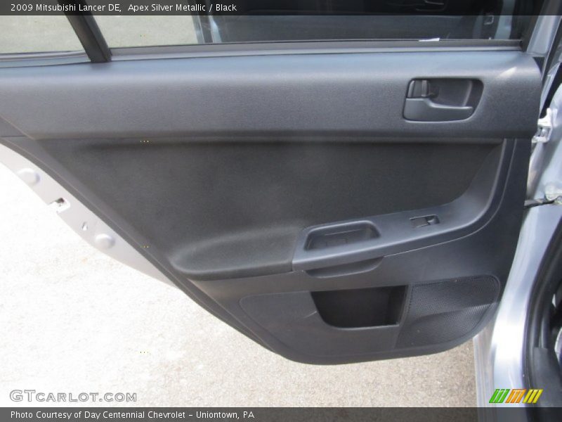 Apex Silver Metallic / Black 2009 Mitsubishi Lancer DE