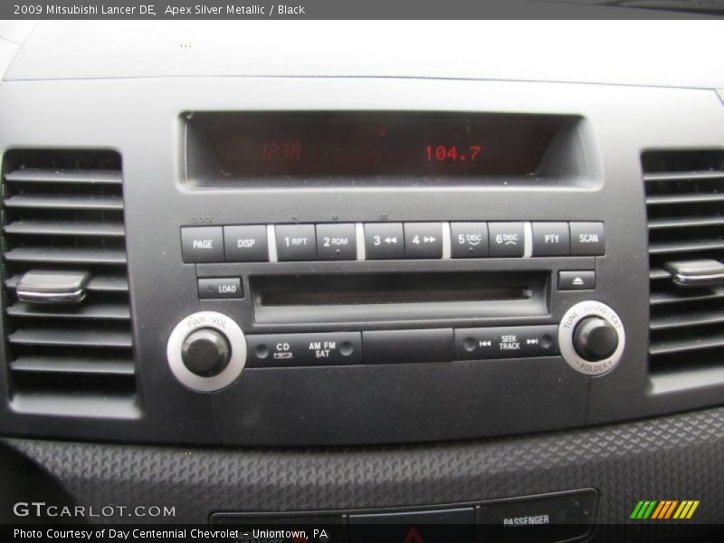 Apex Silver Metallic / Black 2009 Mitsubishi Lancer DE