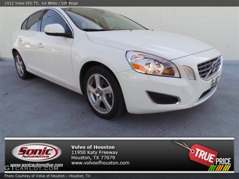 Ice White / Soft Beige 2012 Volvo S60 T5