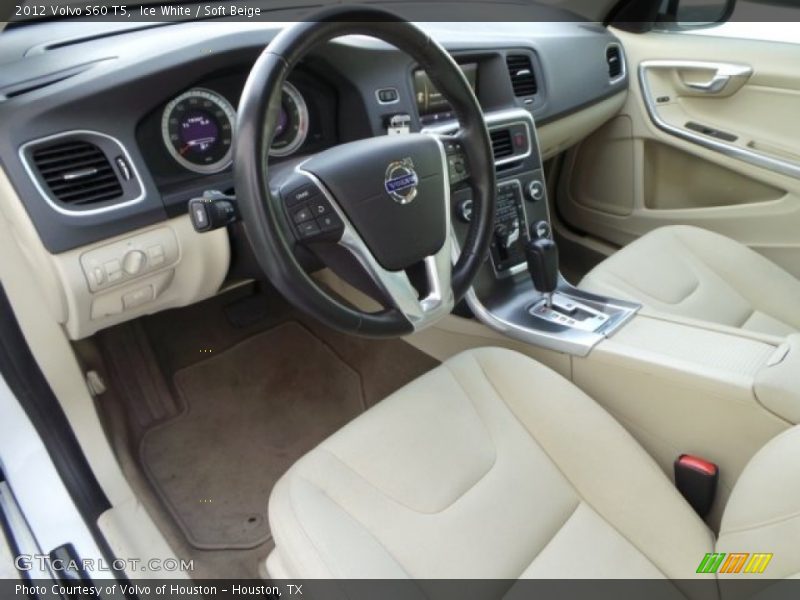 Ice White / Soft Beige 2012 Volvo S60 T5
