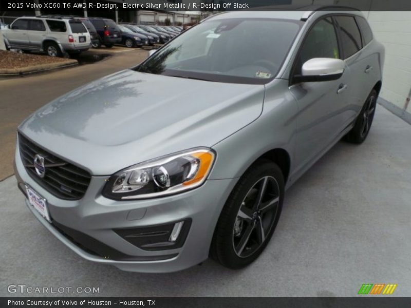 Electric Silver Metallic / R-Design Off Black 2015 Volvo XC60 T6 AWD R-Design