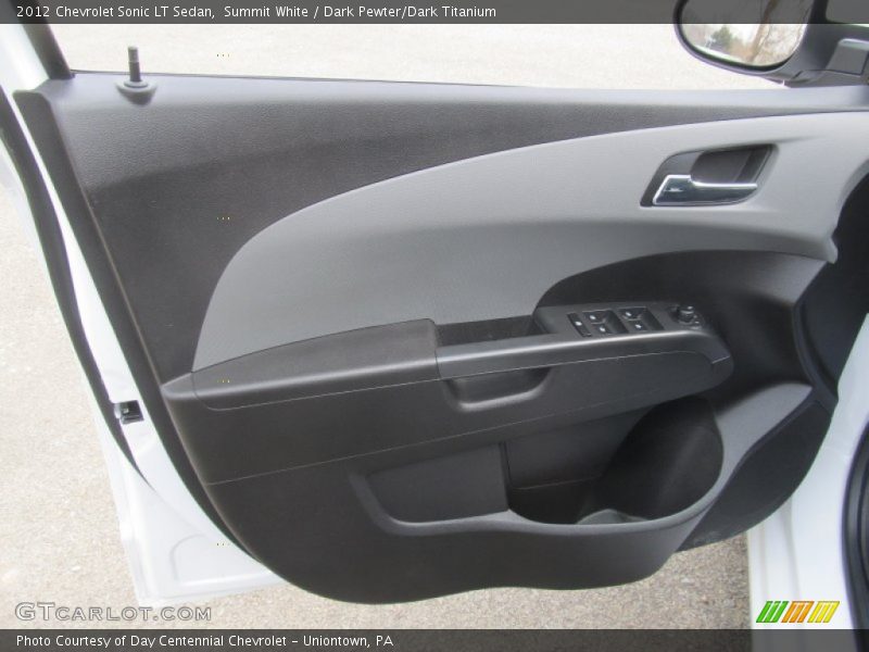 Summit White / Dark Pewter/Dark Titanium 2012 Chevrolet Sonic LT Sedan