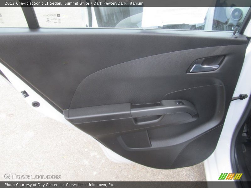Summit White / Dark Pewter/Dark Titanium 2012 Chevrolet Sonic LT Sedan