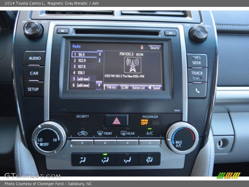 Magnetic Gray Metallic / Ash 2014 Toyota Camry L