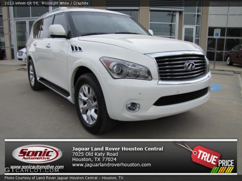 Moonlight White / Graphite 2013 Infiniti QX 56