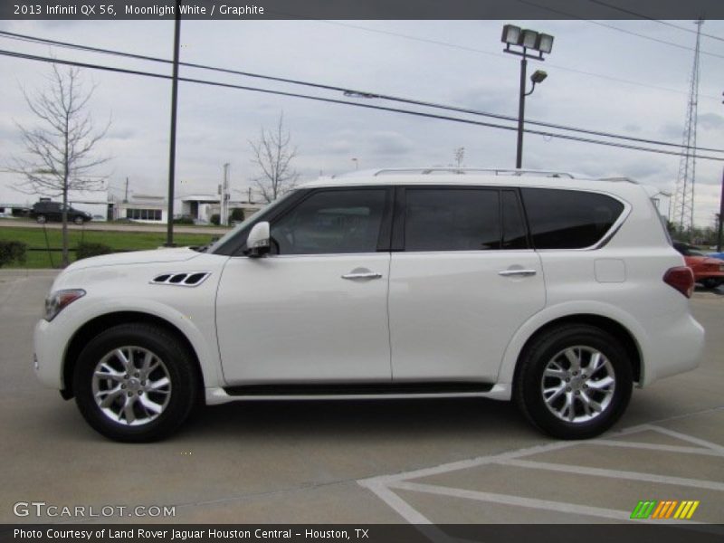 Moonlight White / Graphite 2013 Infiniti QX 56