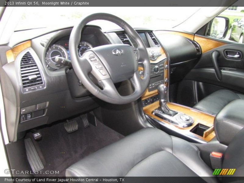 Moonlight White / Graphite 2013 Infiniti QX 56
