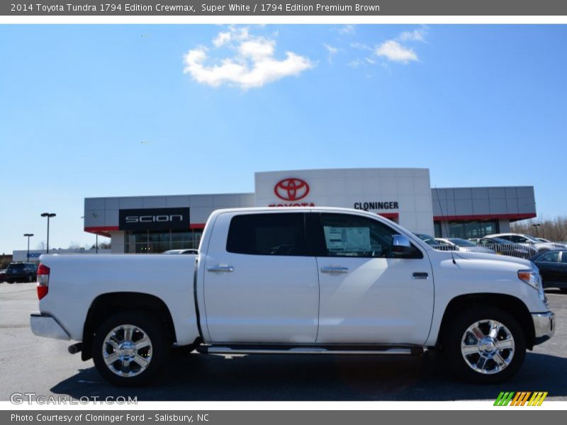 Super White / 1794 Edition Premium Brown 2014 Toyota Tundra 1794 Edition Crewmax