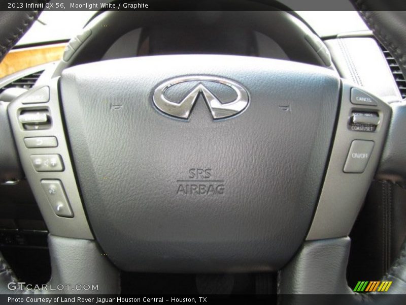 Moonlight White / Graphite 2013 Infiniti QX 56