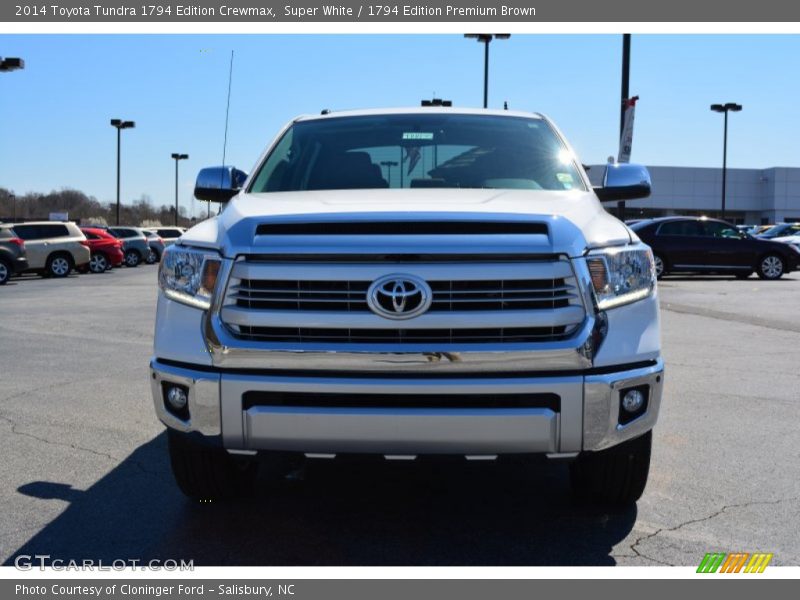 Super White / 1794 Edition Premium Brown 2014 Toyota Tundra 1794 Edition Crewmax