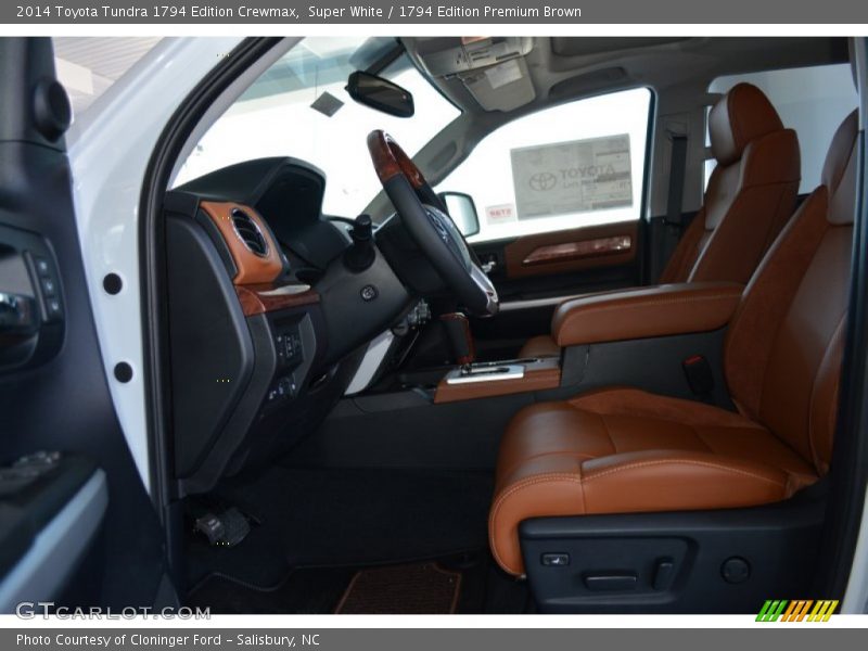Super White / 1794 Edition Premium Brown 2014 Toyota Tundra 1794 Edition Crewmax