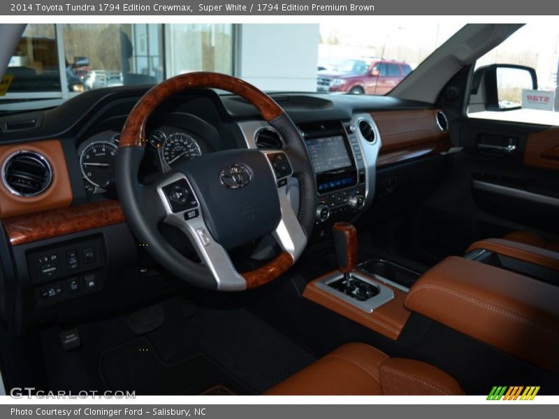 Super White / 1794 Edition Premium Brown 2014 Toyota Tundra 1794 Edition Crewmax
