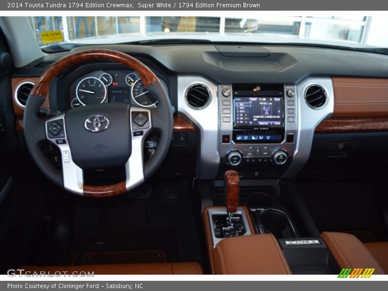 Super White / 1794 Edition Premium Brown 2014 Toyota Tundra 1794 Edition Crewmax
