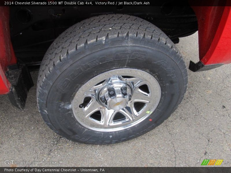 Victory Red / Jet Black/Dark Ash 2014 Chevrolet Silverado 1500 WT Double Cab 4x4