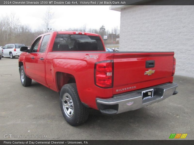 Victory Red / Jet Black/Dark Ash 2014 Chevrolet Silverado 1500 WT Double Cab 4x4