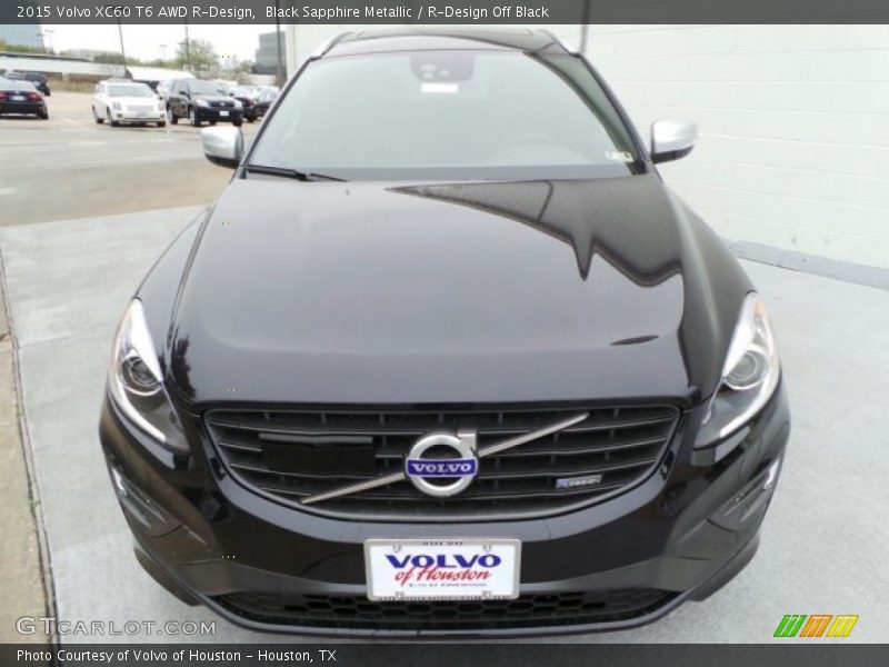 Black Sapphire Metallic / R-Design Off Black 2015 Volvo XC60 T6 AWD R-Design