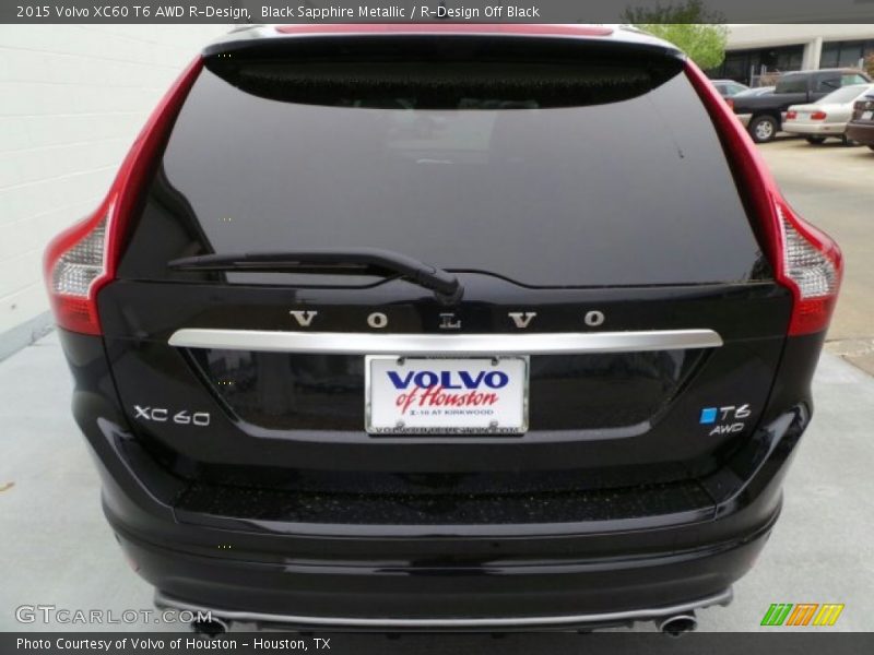 Black Sapphire Metallic / R-Design Off Black 2015 Volvo XC60 T6 AWD R-Design