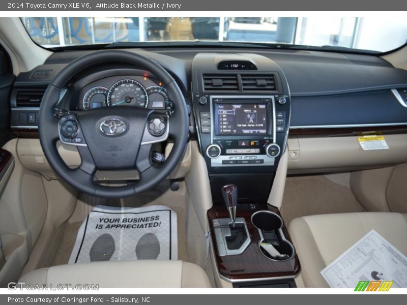 Attitude Black Metallic / Ivory 2014 Toyota Camry XLE V6