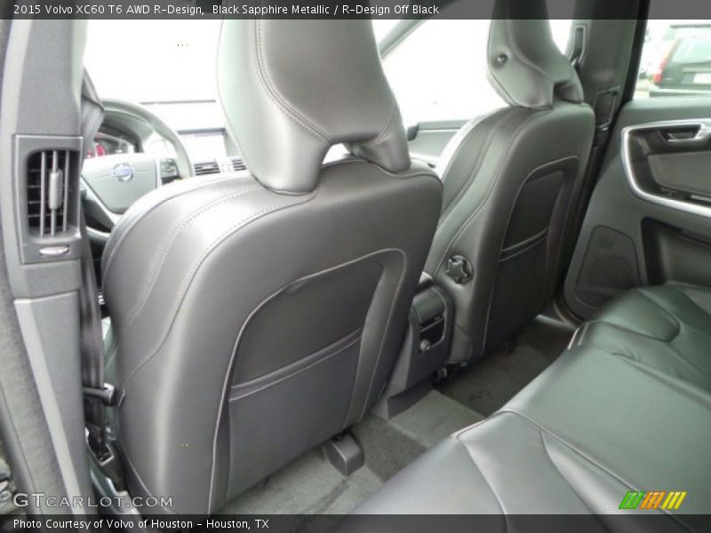 Rear Seat of 2015 XC60 T6 AWD R-Design