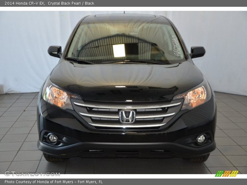 Crystal Black Pearl / Black 2014 Honda CR-V EX