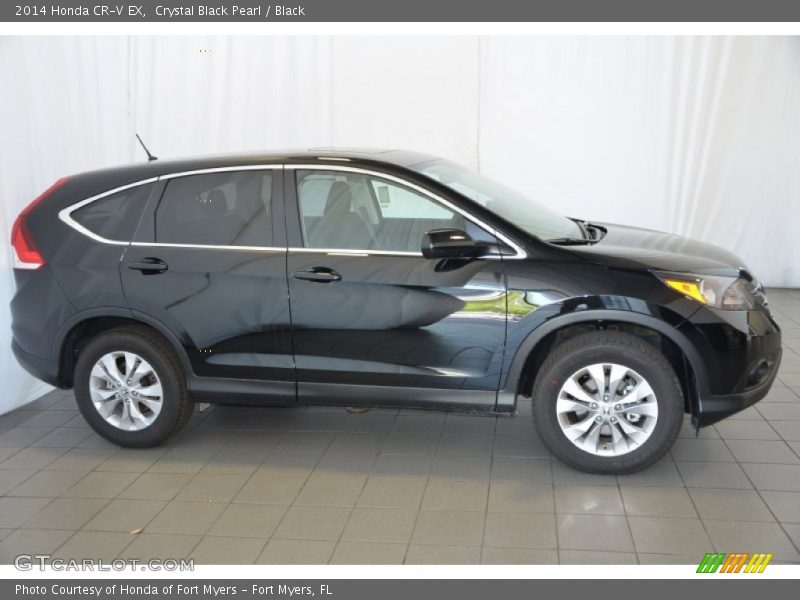 Crystal Black Pearl / Black 2014 Honda CR-V EX