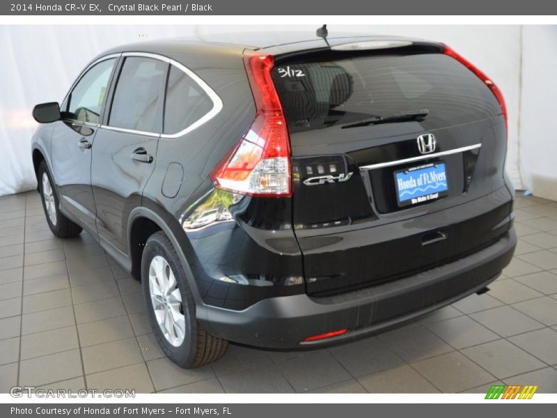 Crystal Black Pearl / Black 2014 Honda CR-V EX