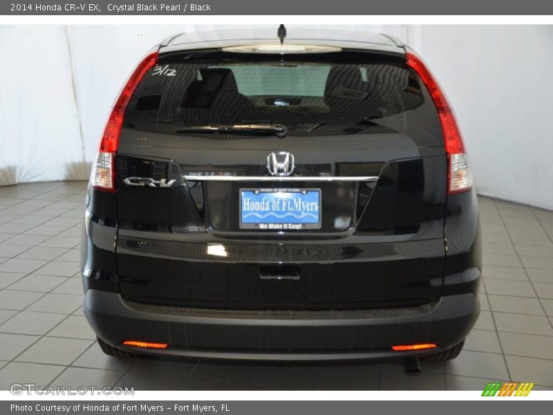 Crystal Black Pearl / Black 2014 Honda CR-V EX