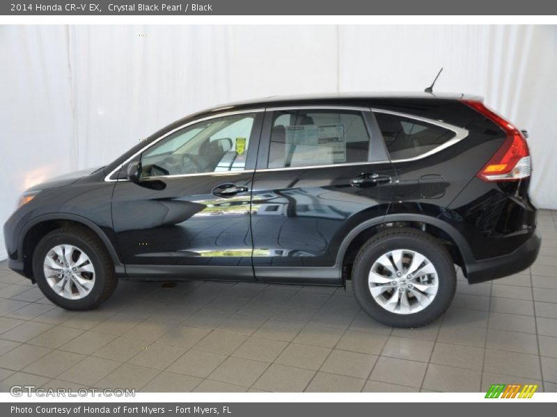 Crystal Black Pearl / Black 2014 Honda CR-V EX